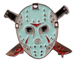 Brand New Halloween Jason Enamel Pin